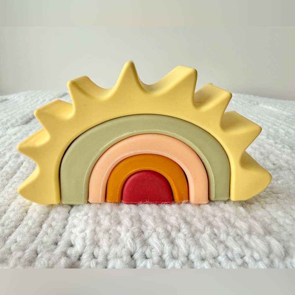 Hudson Baby Silicone Toy Arches, Sun Puzzle